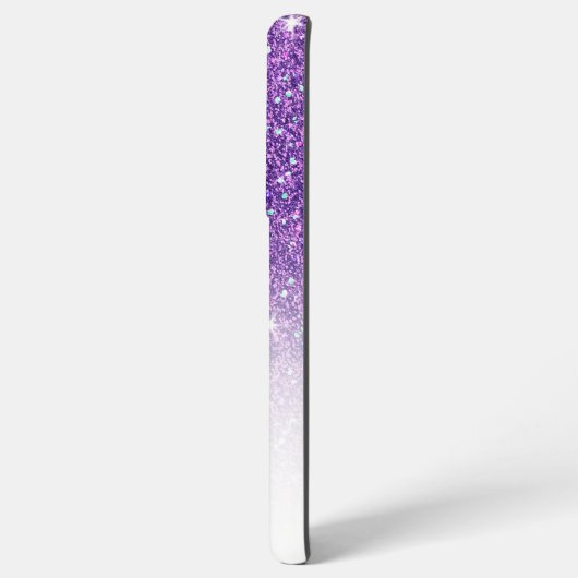 Coque Samsung Galaxy Élégant Monogram Purple Parties scintillant Ombre  (Côté gauche)