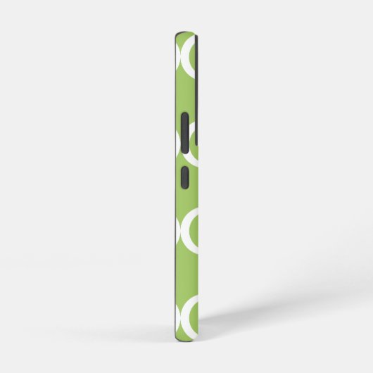 Coque Samsung Galaxy Élégant Monogramme vert (Côté droit)
