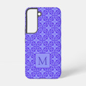 Coque Samsung Galaxy Élégant Motif de fibres violettes (Verso)