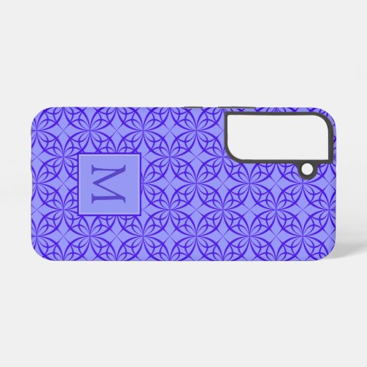 Coque Samsung Galaxy Élégant Motif de fibres violettes (Verso Horizontal)