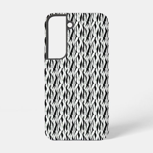 Coque Samsung Galaxy Élégant noir et blanc (Verso)