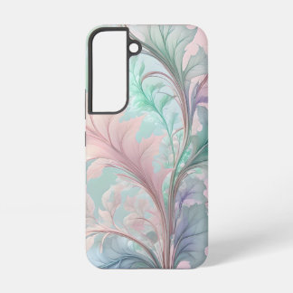 Coque Samsung Galaxy Elegant Pastel Botanical Art – Soft Leaf Design in