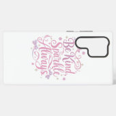 Coque Samsung Galaxy Elegant Pink and Purple Sparkle Script (Verso Horizontal)