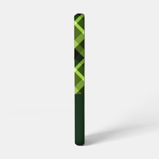 Coque Samsung Galaxy Élégant Pois Vert Pâte Monogramme Plaqué Téléphone (Côté gauche)