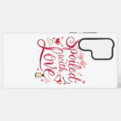 Coque Samsung Galaxy Elegant Red Script with Champagne (Verso Horizontal)