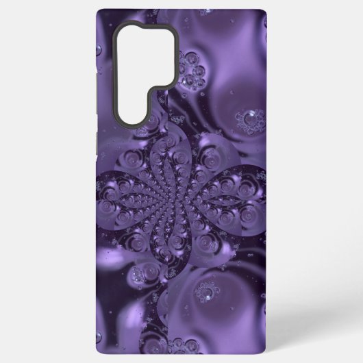 Coque Samsung Galaxy Elegant Royal Purple Liquid Sparkle (Verso)