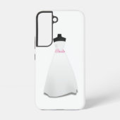 Coque Samsung Galaxy Elegant Script White Wedding Dress Bride  (Verso)