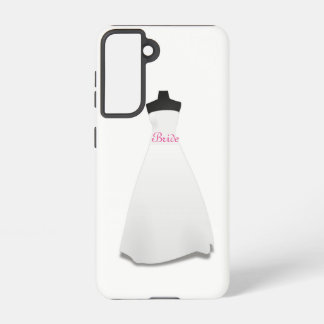 Coque Samsung Galaxy Elegant Script White Wedding Dress Bride 