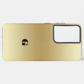 Coque Samsung Galaxy Elégant Teal or Lumière Personnalisé (Côté gauche)