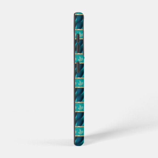 Coque Samsung Galaxy Elégant Turquoise tendance (Côté droit)