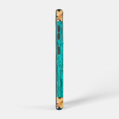 Coque Samsung Galaxy Elégant Turquoise tendance (Côté droit)