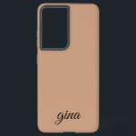 Coque Samsung Galaxy Elégante tendance Brown personnalisation<br><div class="desc">Elégante Personnaliser Brown tendance Sansung Galaxy S21  Coques, </div>