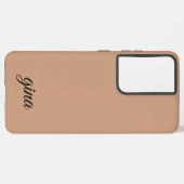 Coque Samsung Galaxy Elégante tendance Brown personnalisation (Verso Horizontal)