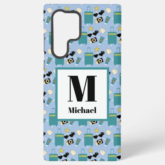 Coque Samsung Galaxy Éléments mignons de vacances d'été (Verso)