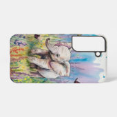 Coque Samsung Galaxy Elephant bébé dans le jardin Fleur sauvage (Verso Horizontal)