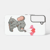 Coque Samsung Galaxy Éléphant mignon de la Saint-Valentin (Verso Horizontal)