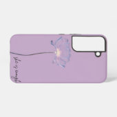 Coque Samsung Galaxy Elle Suffit" Fleur De Cristal, (Verso Horizontal)