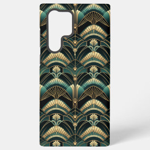 Coque Samsung Galaxy Emeraude et Or Thème Art Déco