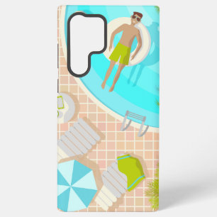 Coque Samsung Galaxy Employé de piscine en vacances d'été tropicales su