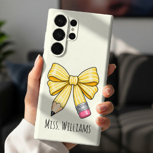 Coque Samsung Galaxy Enseignant(e) école primaire Nom personnalisé Ruba