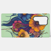 Coque Samsung Galaxy Ensemble artistique de belles fleurs (Verso Horizontal)