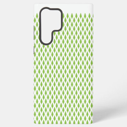 Coque Samsung Galaxy Ensemble de dossiers verts botaniques (Verso)