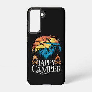 Coque Samsung Galaxy Équipage de camping rétro vintage campeur heureux