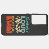 Coque Samsung Galaxy Esprit de maman de basketball à bouche forte de qu (Côté gauche)