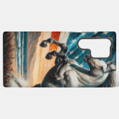 Coque Samsung Galaxy étalon blanc rustique, USA (Verso Horizontal)