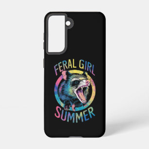 Coque Samsung Galaxy Été de fille sauvage Opossum Tie Dye Raton laveur