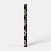 Coque Samsung Galaxy étoile d'or bleu motif sans fin (Côté droit)