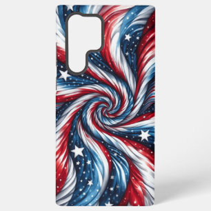 Coque Samsung Galaxy Étoiles et bandes patriotiques avec une touche mod