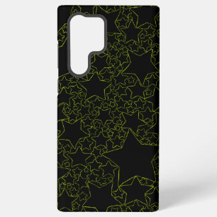 Coque Samsung Galaxy Étoiles, Étoiles, Étoiles - Vert citron