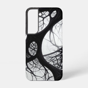 Coque Samsung Galaxy Étui à motif abstrait de racines organiques foncée