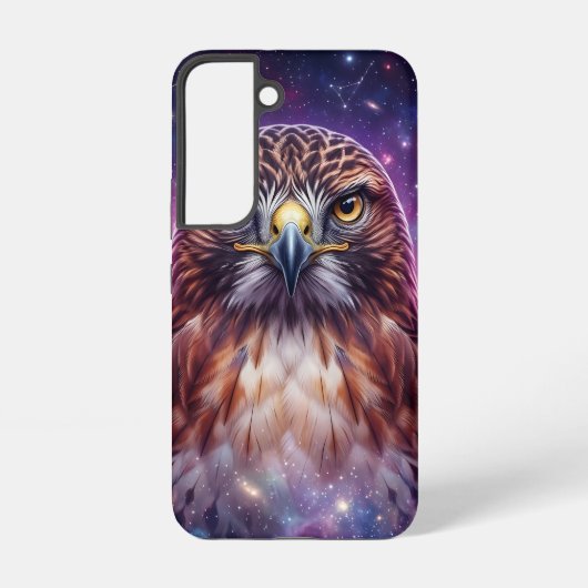 Coque Samsung Galaxy Étui Android Faucon à Queue Rouge Mystique Ciel Ét (Verso)