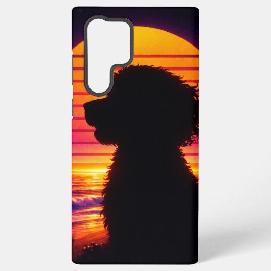 Coque Samsung Galaxy Étui Cockapoo - Cadeau Rétro pour Amoureux de Chie (Verso)