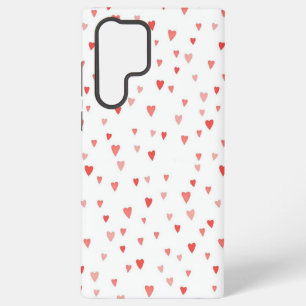 Coque Samsung Galaxy Étui de téléphone à cœur rouge 