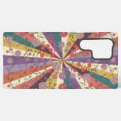 Coque Samsung Galaxy étui de téléphone à fleurs, (Verso Horizontal)