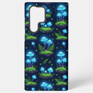 Coque Samsung Galaxy Étui de téléphone à motif de champignon biolumines