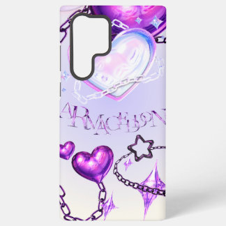 Coque Samsung Galaxy Étui de téléphone Cœur iridescent Y2K et Chaînes V
