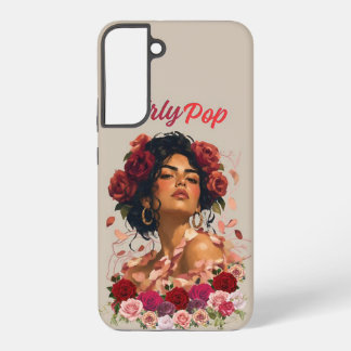 Coque Samsung Galaxy Étui de téléphone Fleurs roses pop féminines