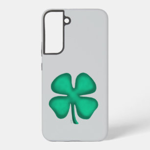Coque Samsung Galaxy Étui de téléphone gris S22Plus Lucky 4 Leaf Irish