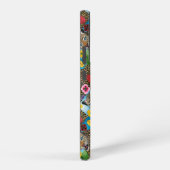 Coque Samsung Galaxy Étui de téléphone léopard et fleurs (Côté droit)
