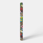 Coque Samsung Galaxy Étui de téléphone léopard et fleurs (Côté gauche)