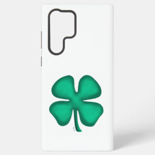 Coque Samsung Galaxy Étui de téléphone Lucky 4 Leaf Irish Clover blanc