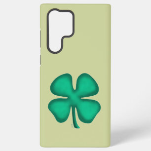 Coque Samsung Galaxy Étui de téléphone Lucky 4 Leaf Irish Clover vert S