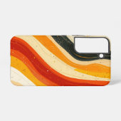 Coque Samsung Galaxy Étui de téléphone Orange Wave Rush (Verso Horizontal)