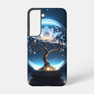 Coque Samsung Galaxy Étui de téléphone robuste Globe Lotus Paisible