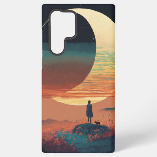 Coque Samsung Galaxy Étui de téléphone Sérénité au Clair de Lune