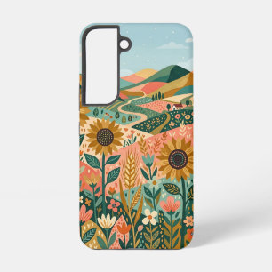 Coque Samsung Galaxy Étui Galaxy Android pour la Vallée des Tournesols
